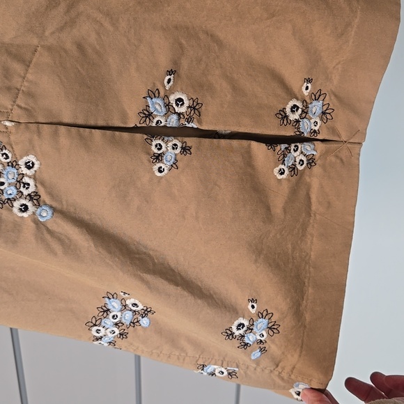 Charter Club Petite-Petite Embroidered Trench Coat In Soft Chestnut - Picture 11 of 16